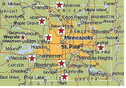 USA Karate Locations Map